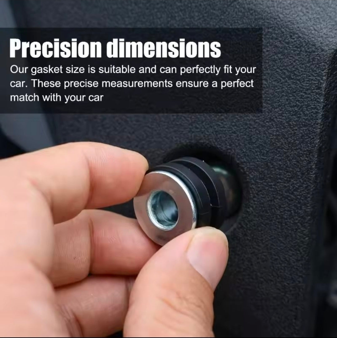 M6 Motorcycle Anti-Vibration Rubber Cushion Mount with Steel Sleeve 10 sets