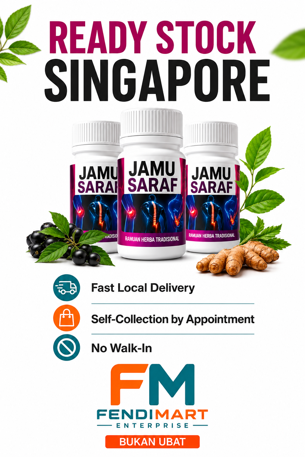 Jamu Saraf – Traditional Herbal Formula with Tongkat Ali & Ginseng Extract | Buy More to Save More with Free Delivery