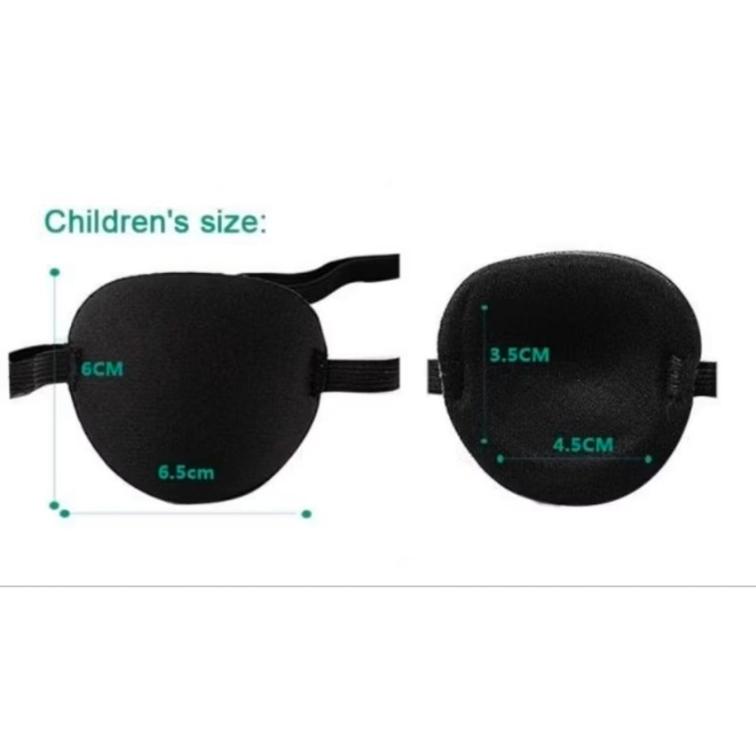 Concave Foam Eye Patch | Adjustable Elastic Strap | Fits Left & Right Eye | 2 Pcs Pack