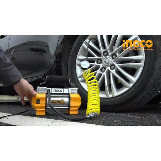 INGCO 12V Portable Car Air Compressor 120PSI AAC2508