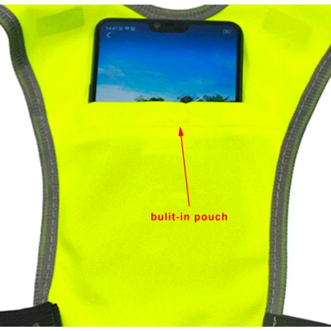 Fendimart Unisex Jogging Vest Outdoor Protective Vest Night Running Elastic Cycling Safety Reflective Sports Bicycle Harness