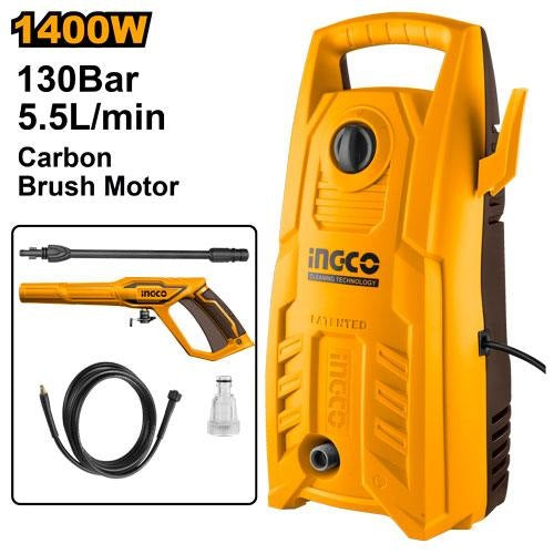 INGCO High Pressure Washer MAX.130BAR HPWR14008