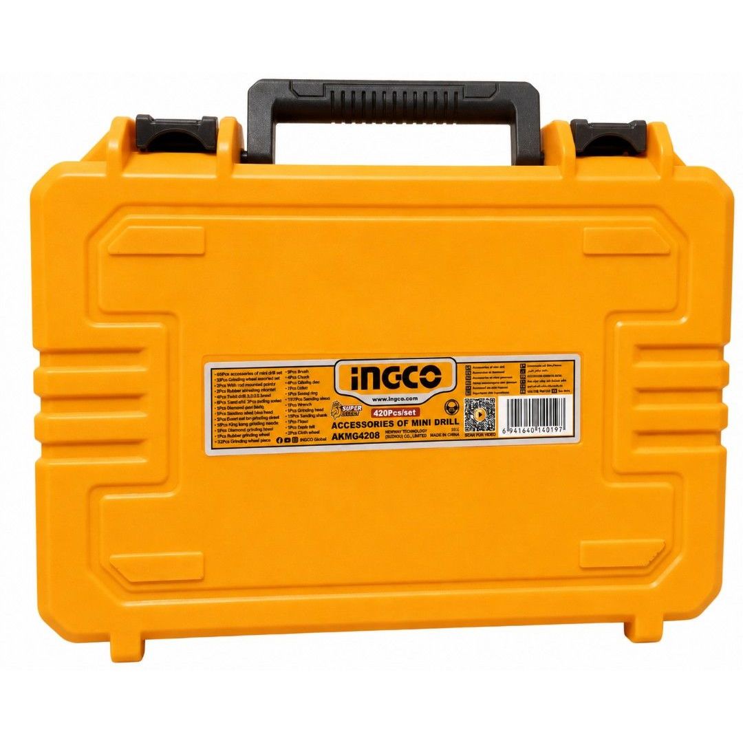 INGCO AKMG4208 420PCS Mini Drill Accessories Set