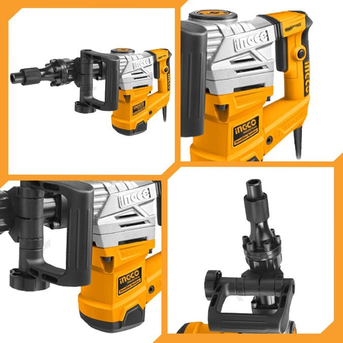 INGCO Demolition Breaker HEX 17mm Chuck 20J 1300W PDB13008