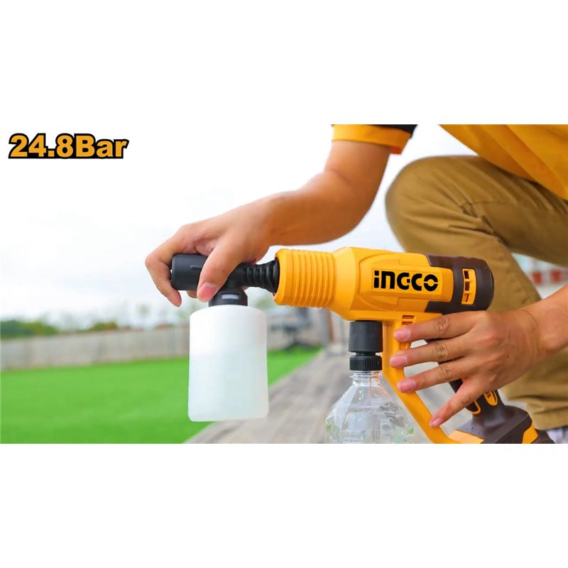INGCO 20V Li-Ion Pressure Washer 24.8 Bar CPWLI20362