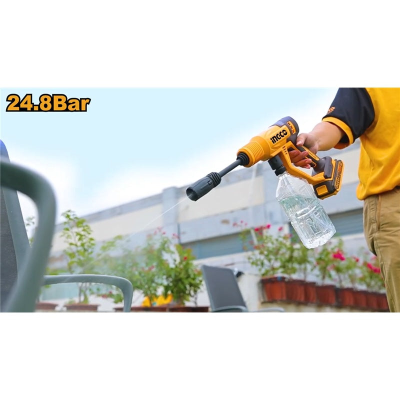 INGCO 20V Li-Ion Pressure Washer 24.8 Bar CPWLI20362