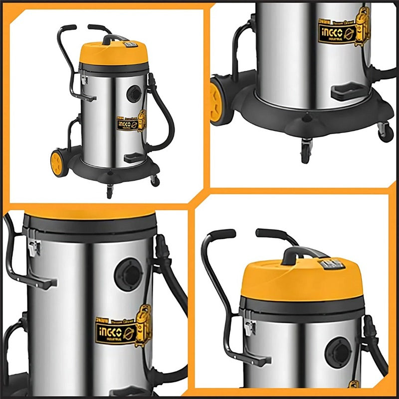 INGCO Wet & Dry Vacuum Cleaner Twin Motor 2400W 75L Tank VC24751