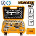 INGCO 25PCS 1/2" Drive Socket Set HKTS12251