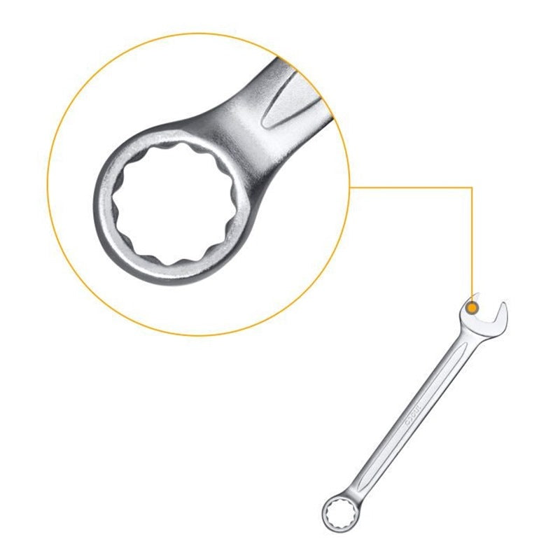 INGCO 12PCS CR-V Combination Spanner Set 6-24mm HKSPA1142