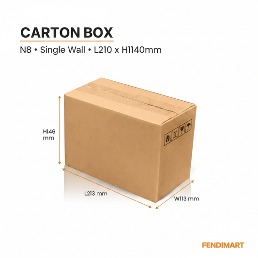 Carton Box N8 | Single Wall eCommerce Shipping Box (5 pcs)
