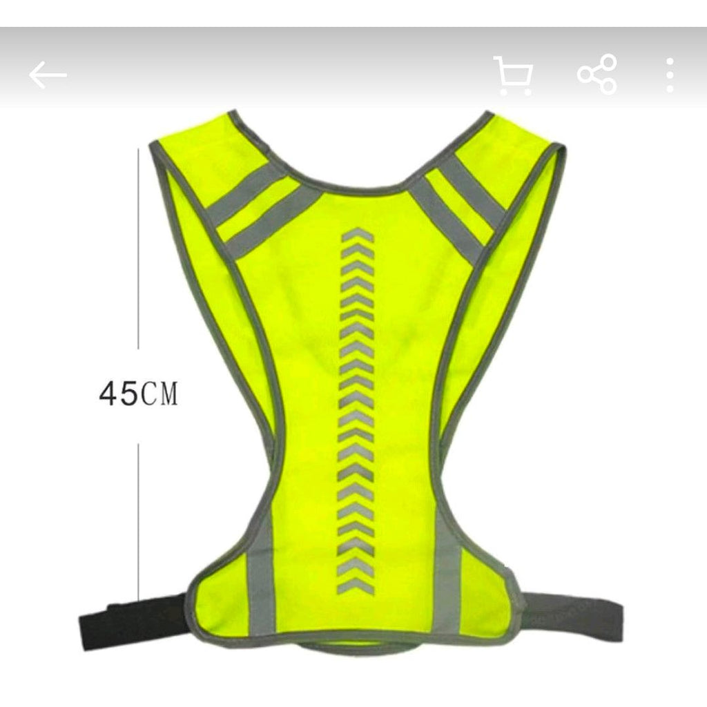 Fendimart Unisex Jogging Vest Outdoor Protective Vest Night Running Elastic Cycling Safety Reflective Sports Bicycle Harness