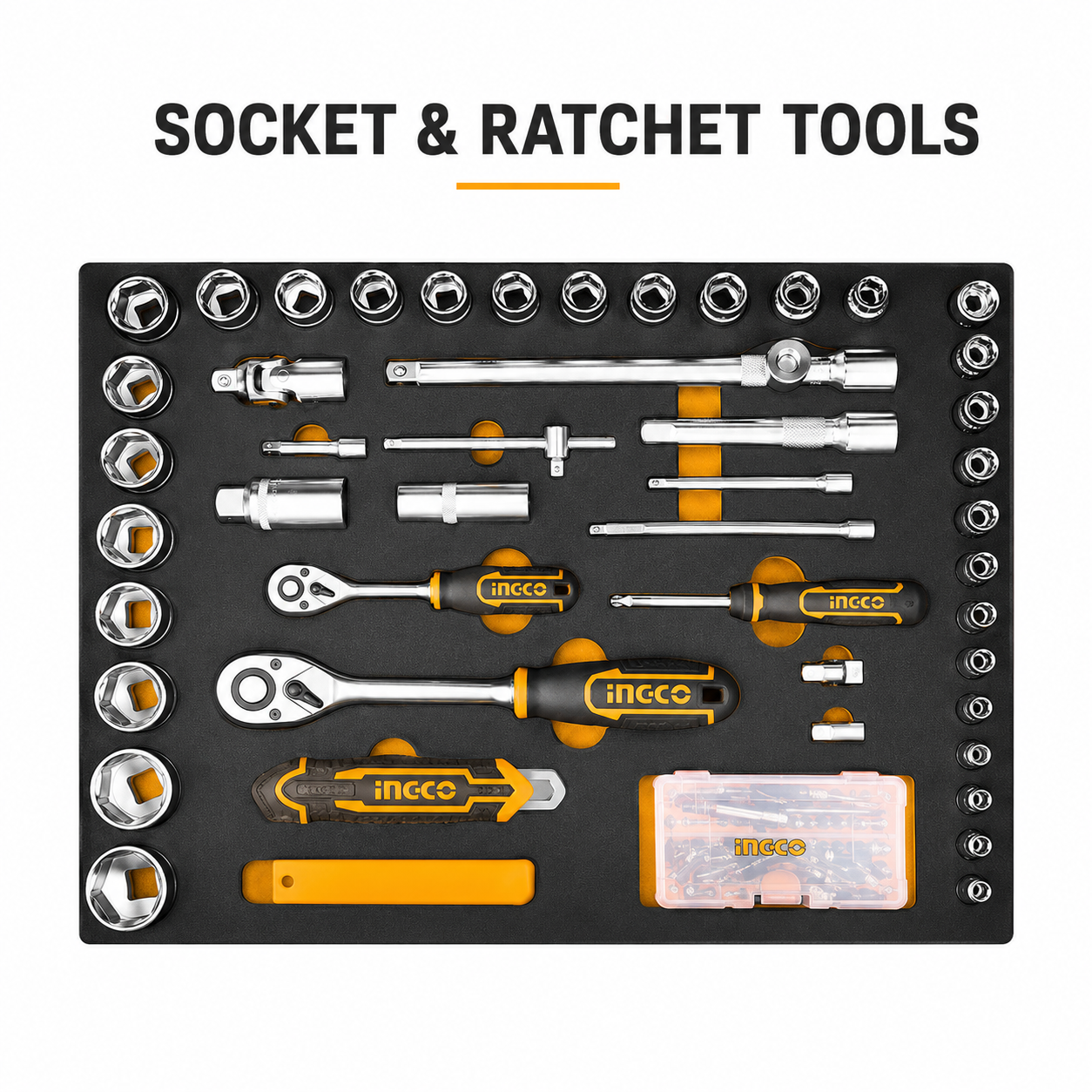 INGCO 147PCS HAND TOOLS SET
Model: HKTHP21471