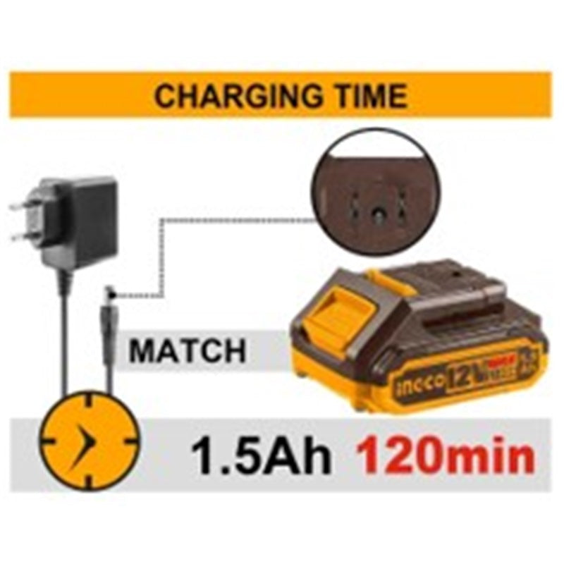 INGCO 12V 2HR Battery Charger