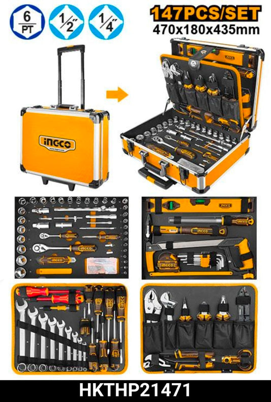 INGCO 147PCS HAND TOOLS SET
Model: HKTHP21471