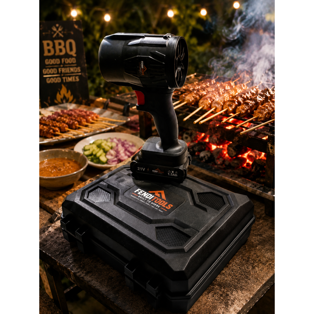 Fendimart Cordless BBQ Fire Starter & Portable Air Blower Kit