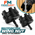 Multifunction Wing Nut Drill Attachment – 1/4" & 3/8" Nut Driver Wrench Tool