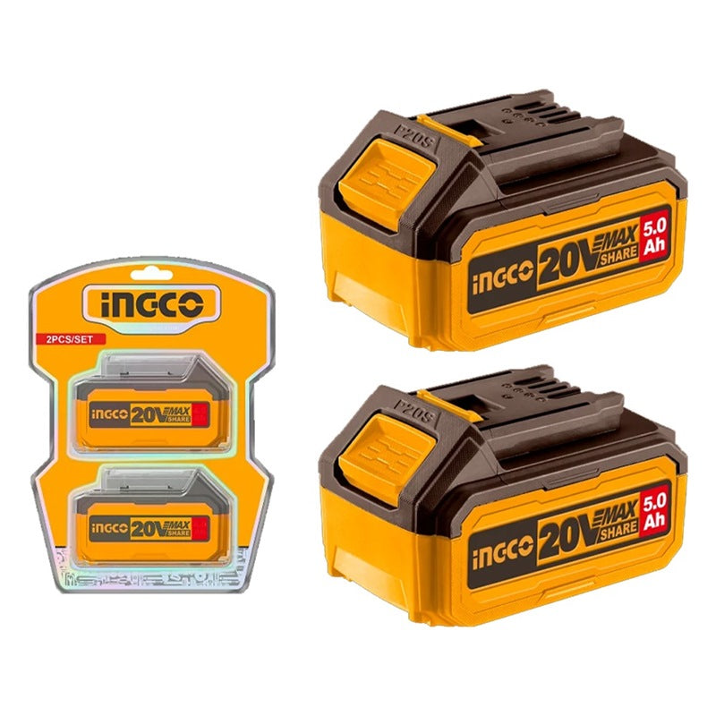 INGCO 20V 2x5.0Ah Battery Value Pack COSLI240464