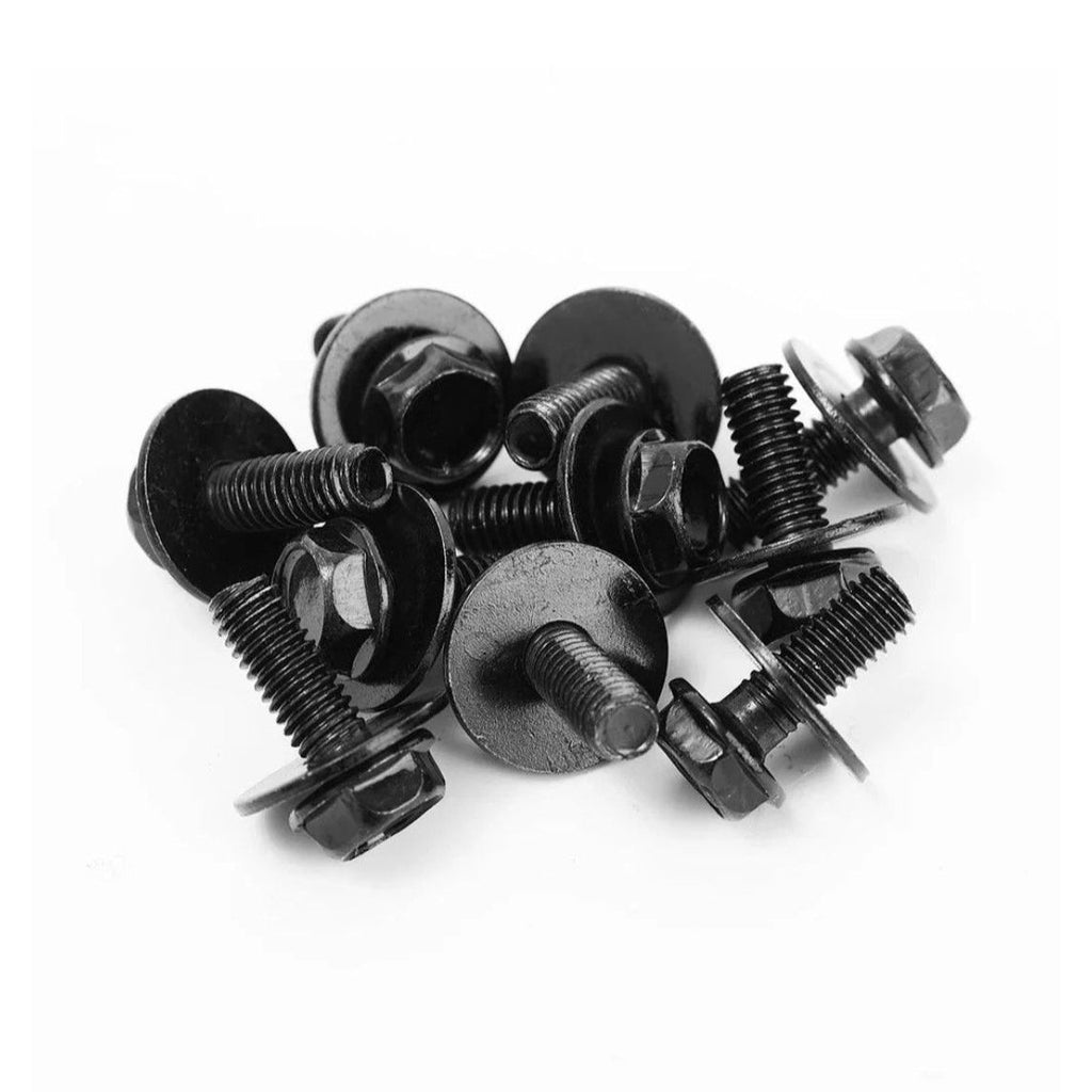 Fendimart Car Body Bolts & U-Nut Clips M6 Engine Cover Undertray Splash Shield Bumper Fender Liner Fastener Screws 10pcs