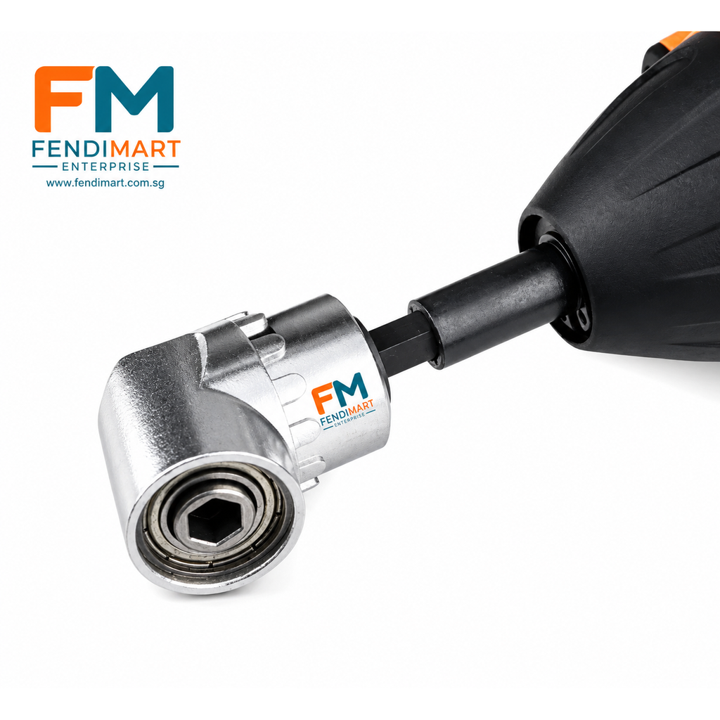 Fendimart 105° Right Angle Drill Bit Adapter 1/4" Hex