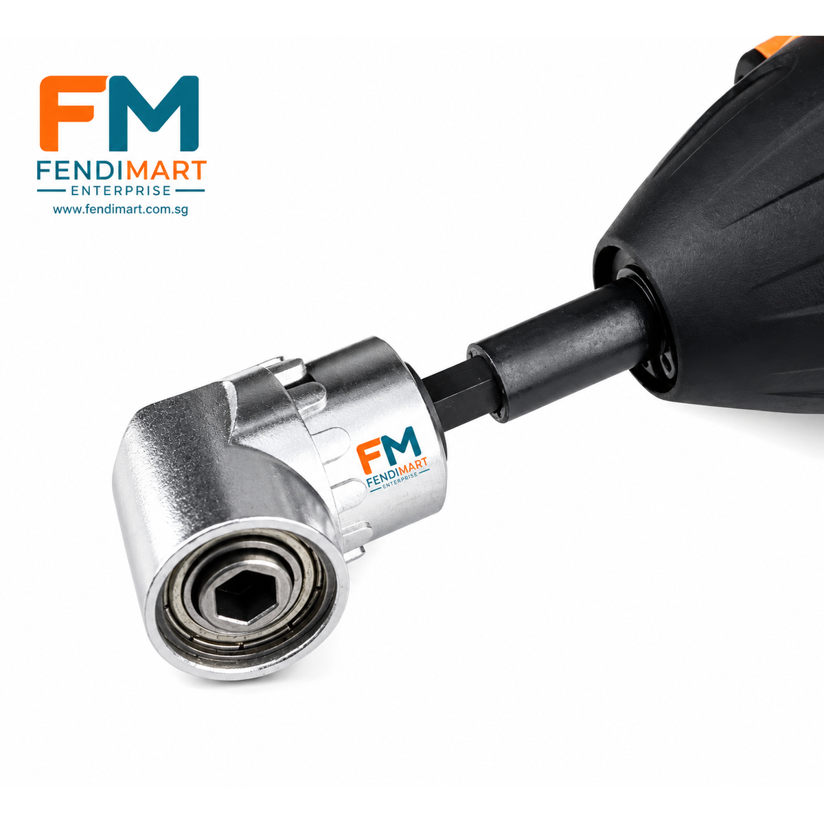 Fendimart 105° Right Angle Drill Bit Adapter 1/4" Hex