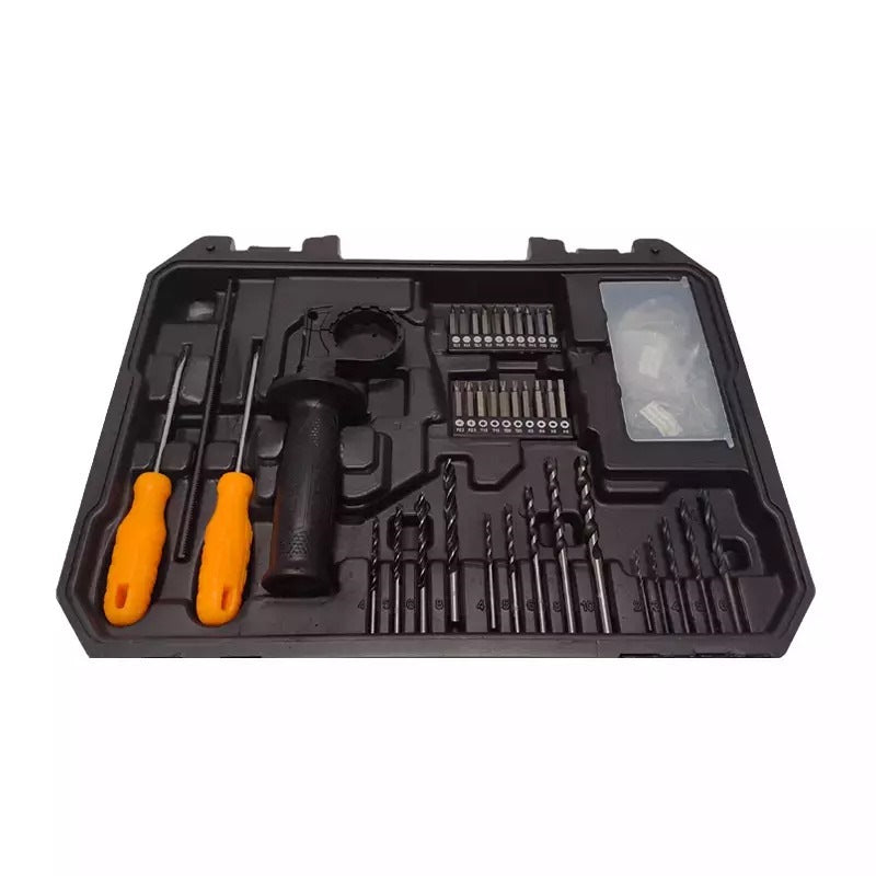 INGCO IMPACT DRILL & 12V LI-ION DRILL WITH TOOLS SET HKTHP11081