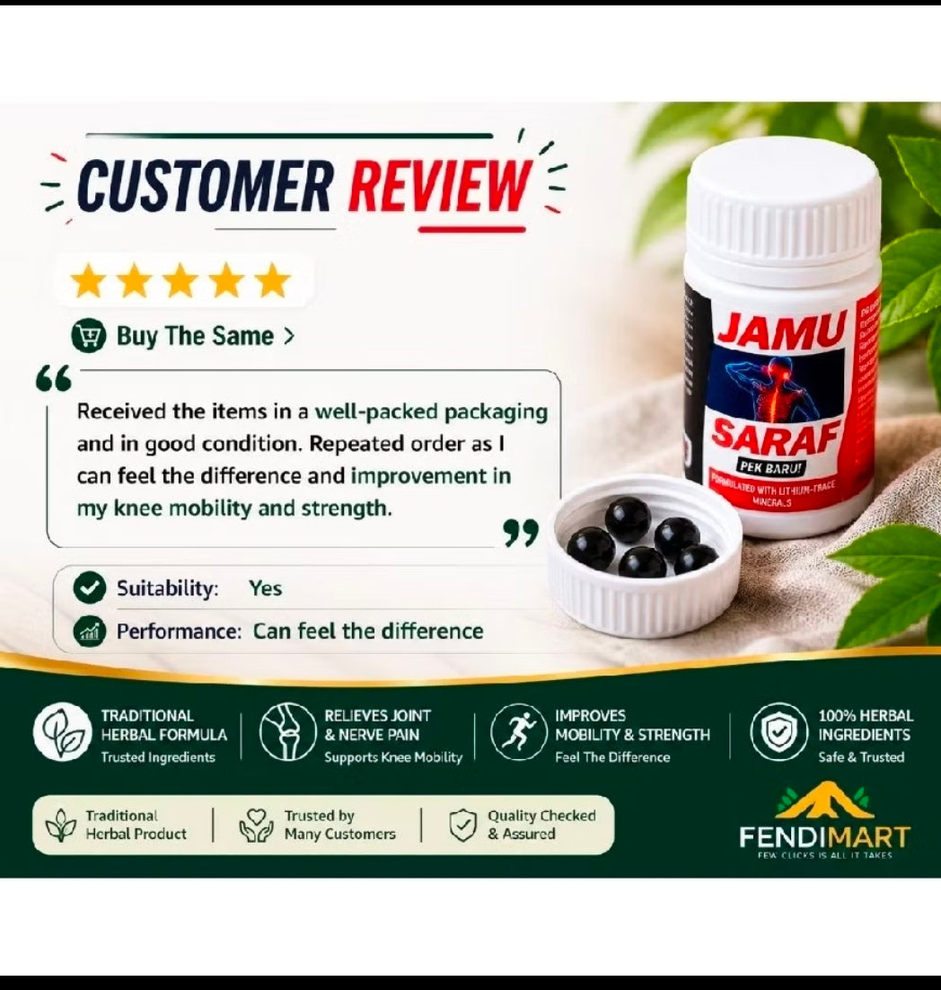 Jamu Saraf – Traditional Herbal Formula with Tongkat Ali & Ginseng Extract