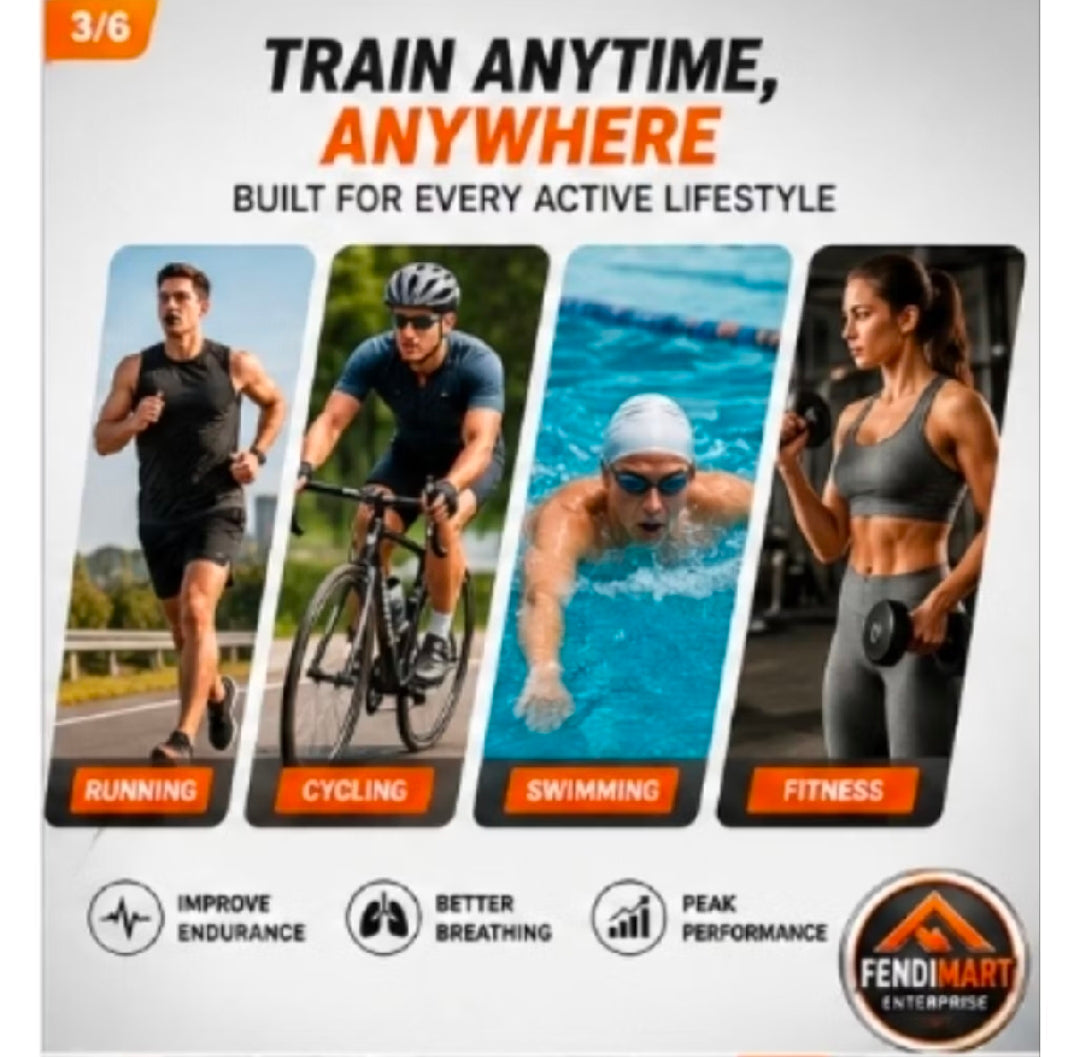 Adjustable Breathing Trainer | Respiratory Training Device | Fitness & Endurance Exercise Tool