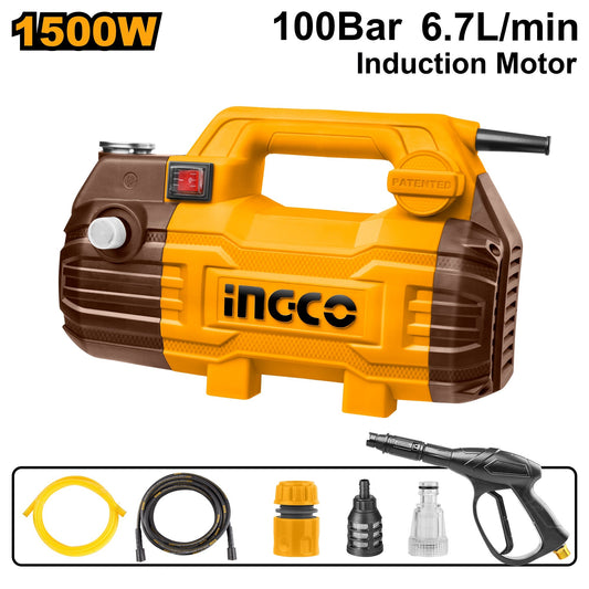 INGCO High Pressure Washer 1500W 100Bar HPWR15028