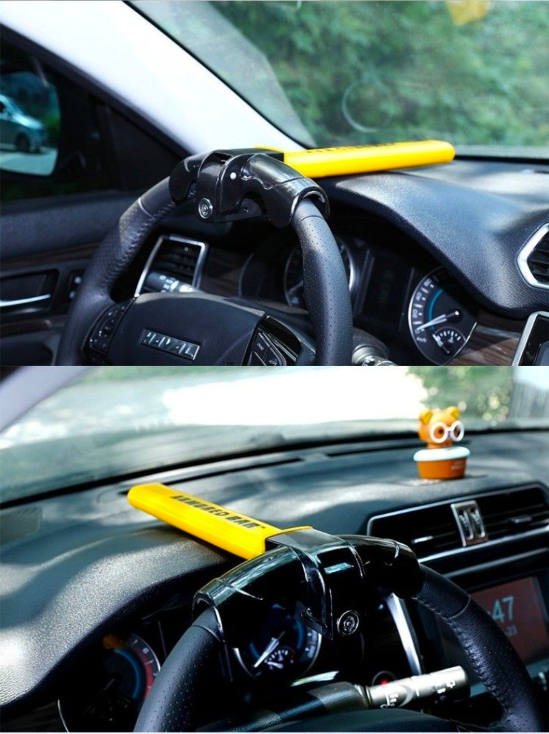 Fenditools Car Steering Wheel Lock With Keys Anti Theft