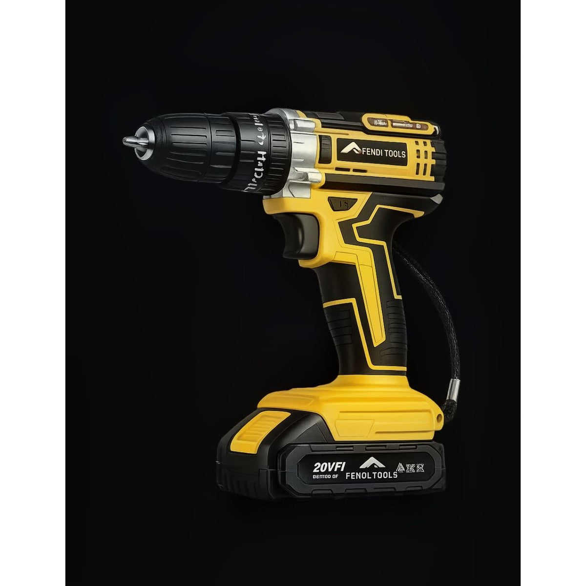 Fendimart 21V Cordless Drill Driver 10mm | 30Nm Torque | 24-Piece Accessories Kit