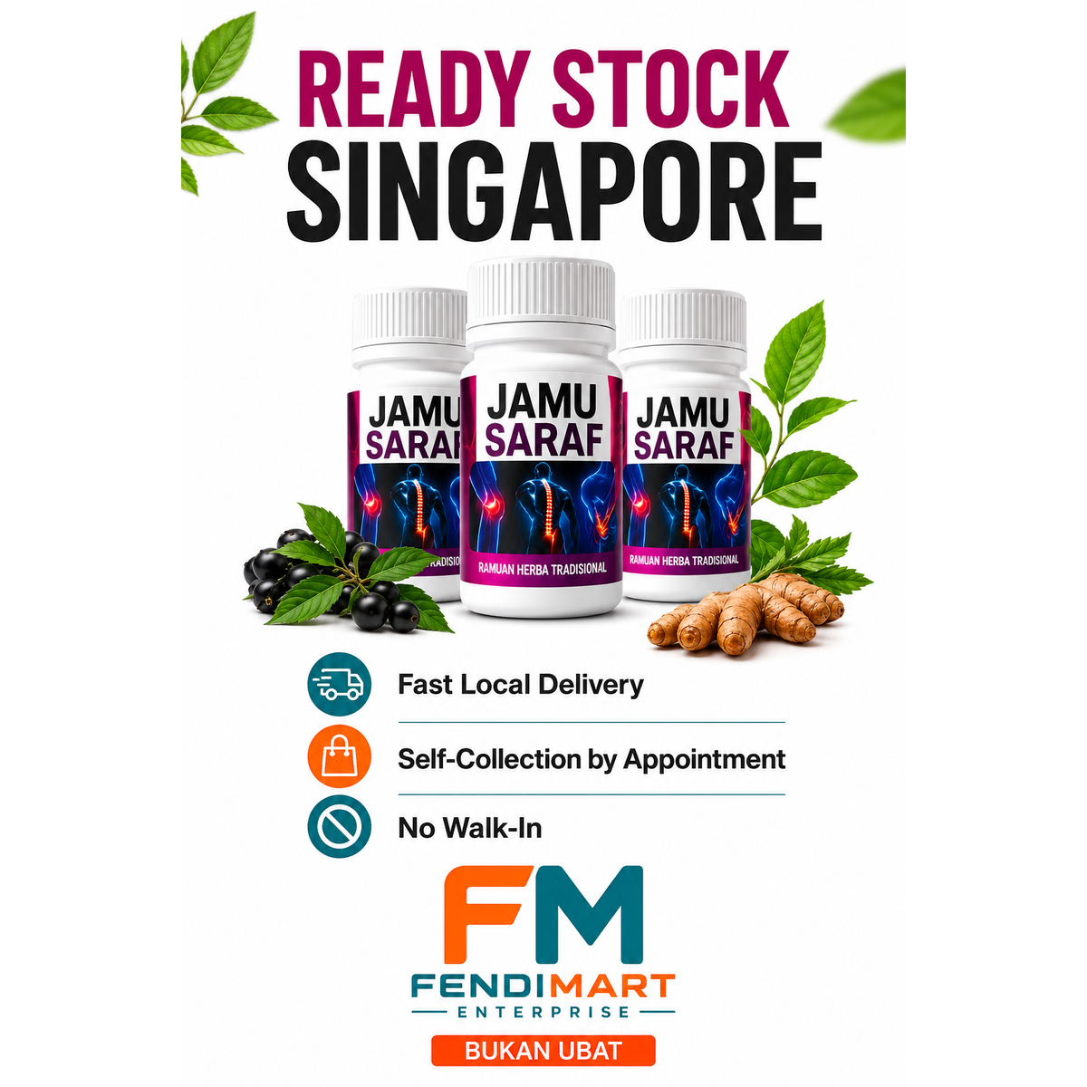 Jamu Saraf – Traditional Herbal Formula with Tongkat Ali & Ginseng Extract | Buy More to Save More with Free Delivery
