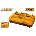 INGCO 20V Li-Ion Fast Intelligent Dual Port 4A Charger (FCLI2034)