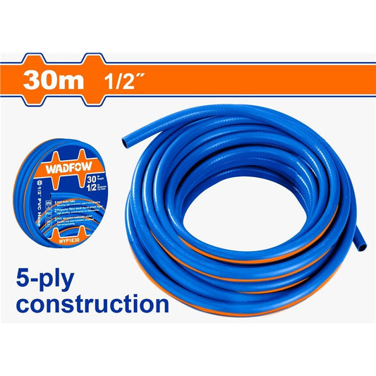 WADFOW 5-Ply PVC Hose 1/2" x 30m Blue – WYP1E30