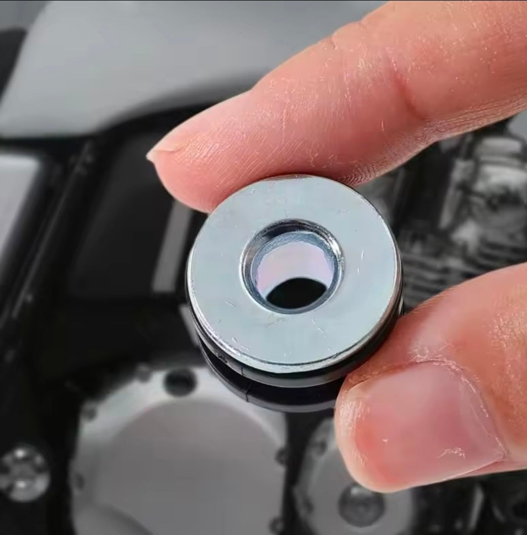 M6 Motorcycle Anti-Vibration Rubber Cushion Mount with Steel Sleeve 10 sets