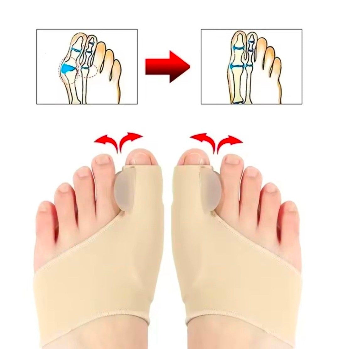 Bunion Sleeve | Hallux Valgus Toe Separator | Soft Gel Cushion | 1 Pair