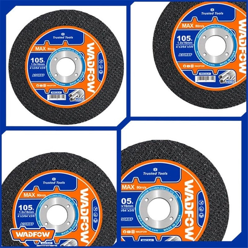 WADFOW Abrasive Cutting Disc 105x1.0x16mm 15pcs in Metal Box WAC2L41