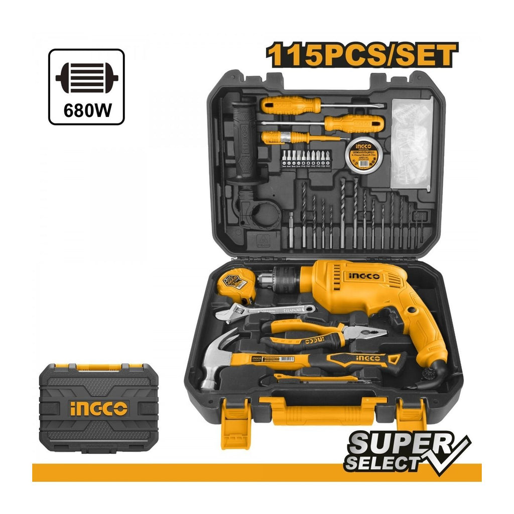 INGCO Impact Drill 650W with 101 Piece Tool Set HKTHP11021