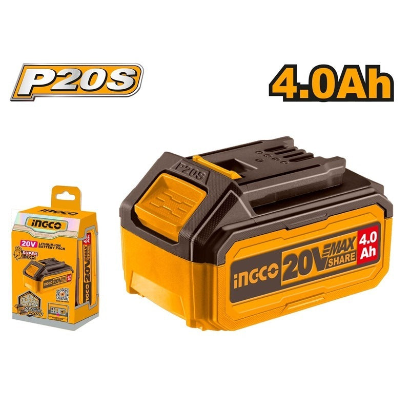 INGCO 20V 1x4.0Ah Battery + 2A Charger Set FBCPK1012