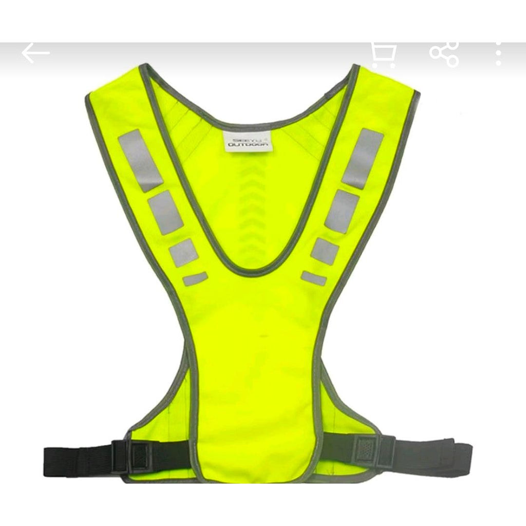 Fendimart Unisex Jogging Vest Outdoor Protective Vest Night Running Elastic Cycling Safety Reflective Sports Bicycle Harness