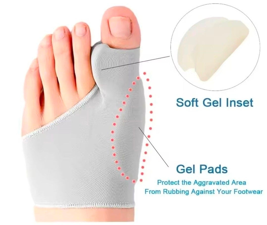 Bunion Sleeve | Hallux Valgus Toe Separator | Soft Gel Cushion | 1 Pair