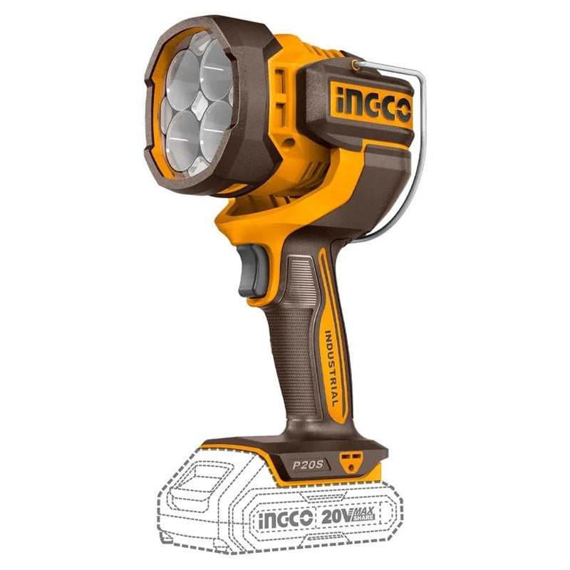 INGCO 3PC 1050NM IMPACT WRENCH+166NM IMPACT DRILL+2000LUM LAMP COSLI250882