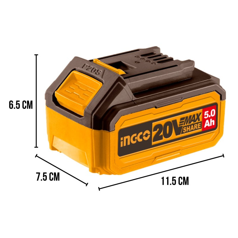 INGCO 20V 2x5.0Ah Battery Value Pack COSLI240464