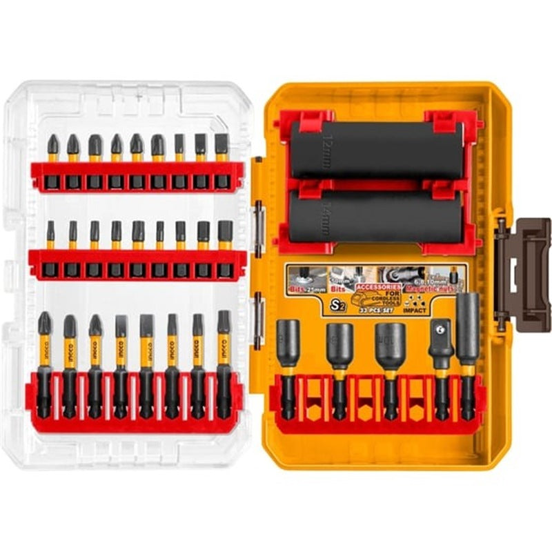INGCO 33PCS Impact Driver Bits + Socket Set AKDL53306