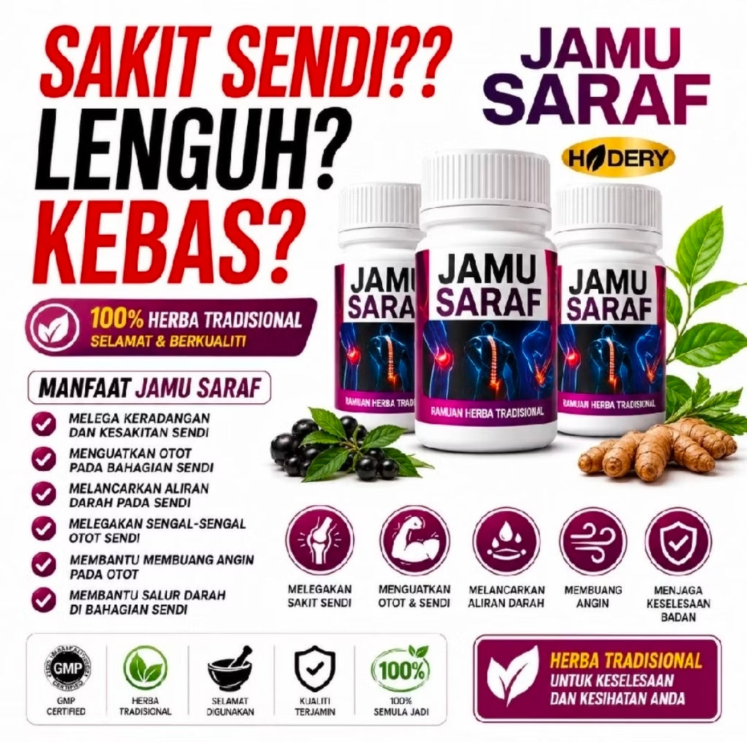 Jamu Saraf – Traditional Herbal Formula with Tongkat Ali & Ginseng Extract