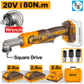 PRE-ORDER | INGCO 20V Brushless Cordless Angle Impact Wrench 80Nm – 2 Batteries Kit | CAIWLI208