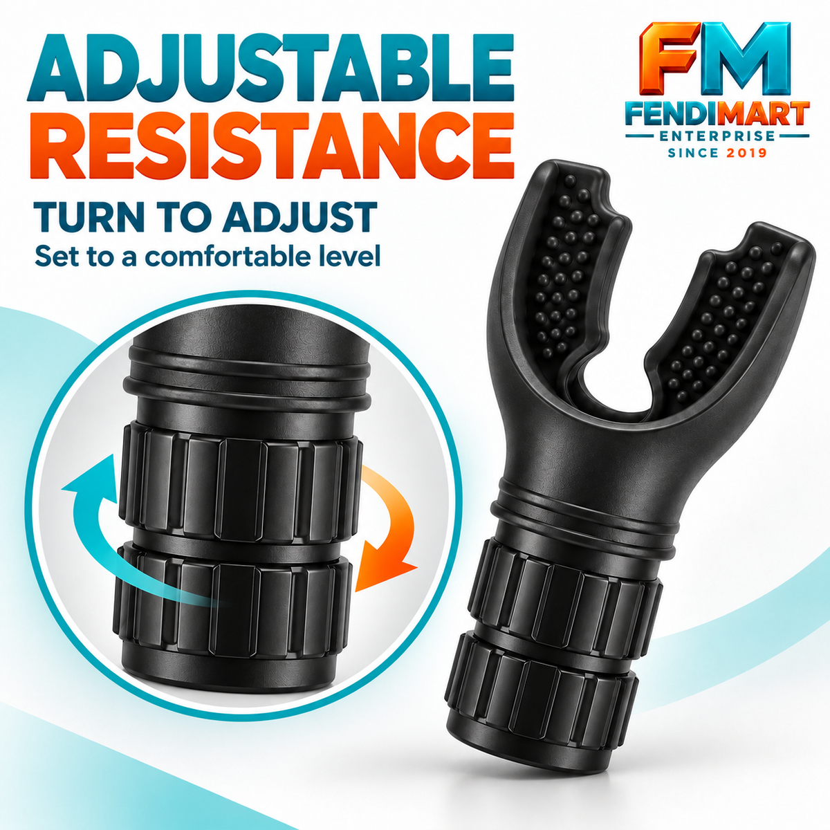 Adjustable Breathing Trainer | Respiratory Training Device | Fitness & Endurance Exercise Tool