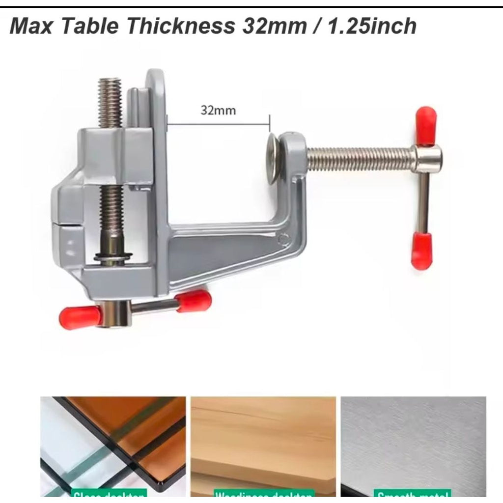Fendimart Mini Jeweler Table Clamp Bench Vise