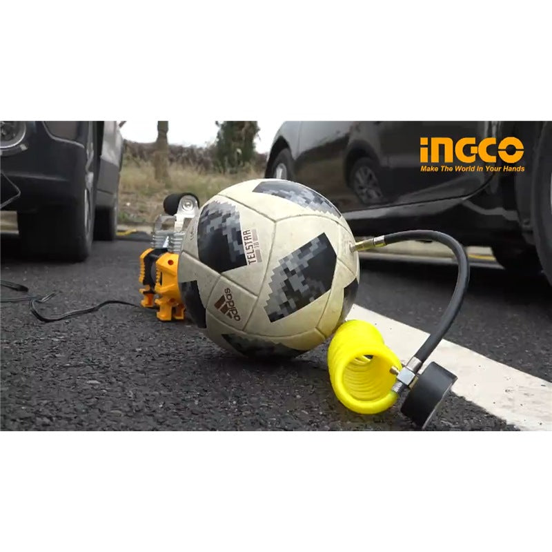 INGCO 12V Portable Car Air Compressor 120PSI AAC2508