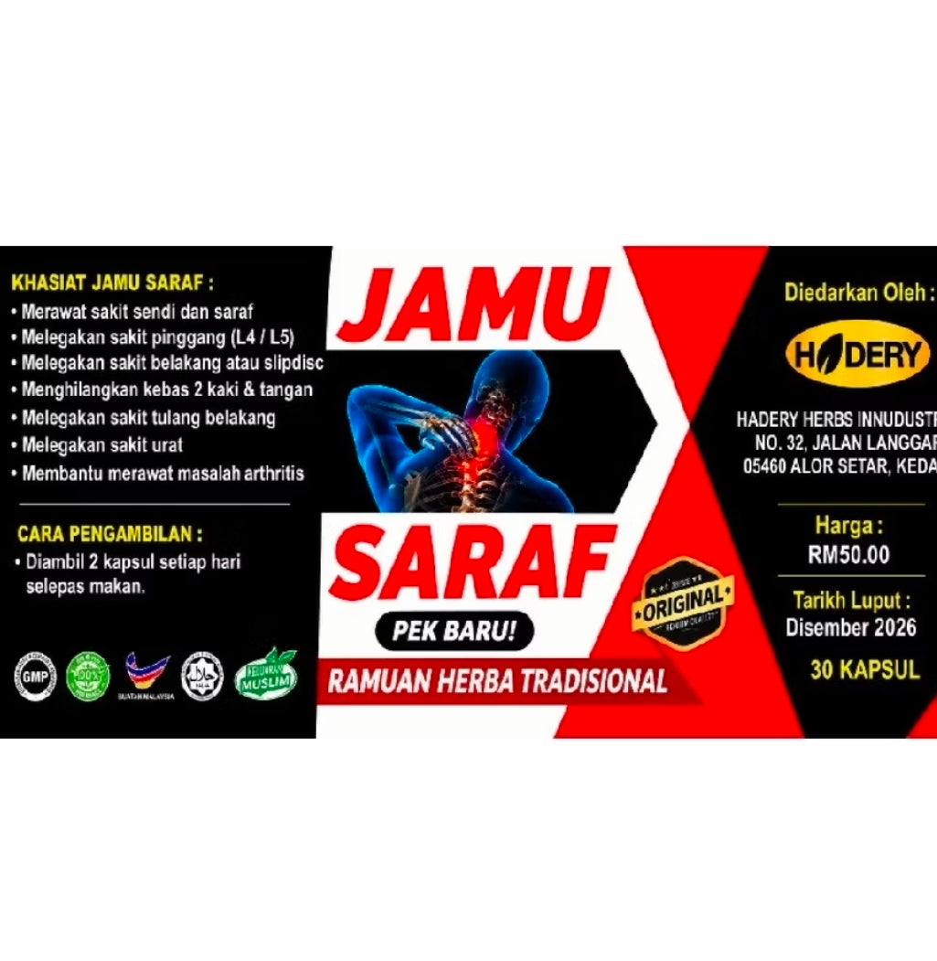 Jamu Saraf – Traditional Herbal Formula with Tongkat Ali & Ginseng Extract