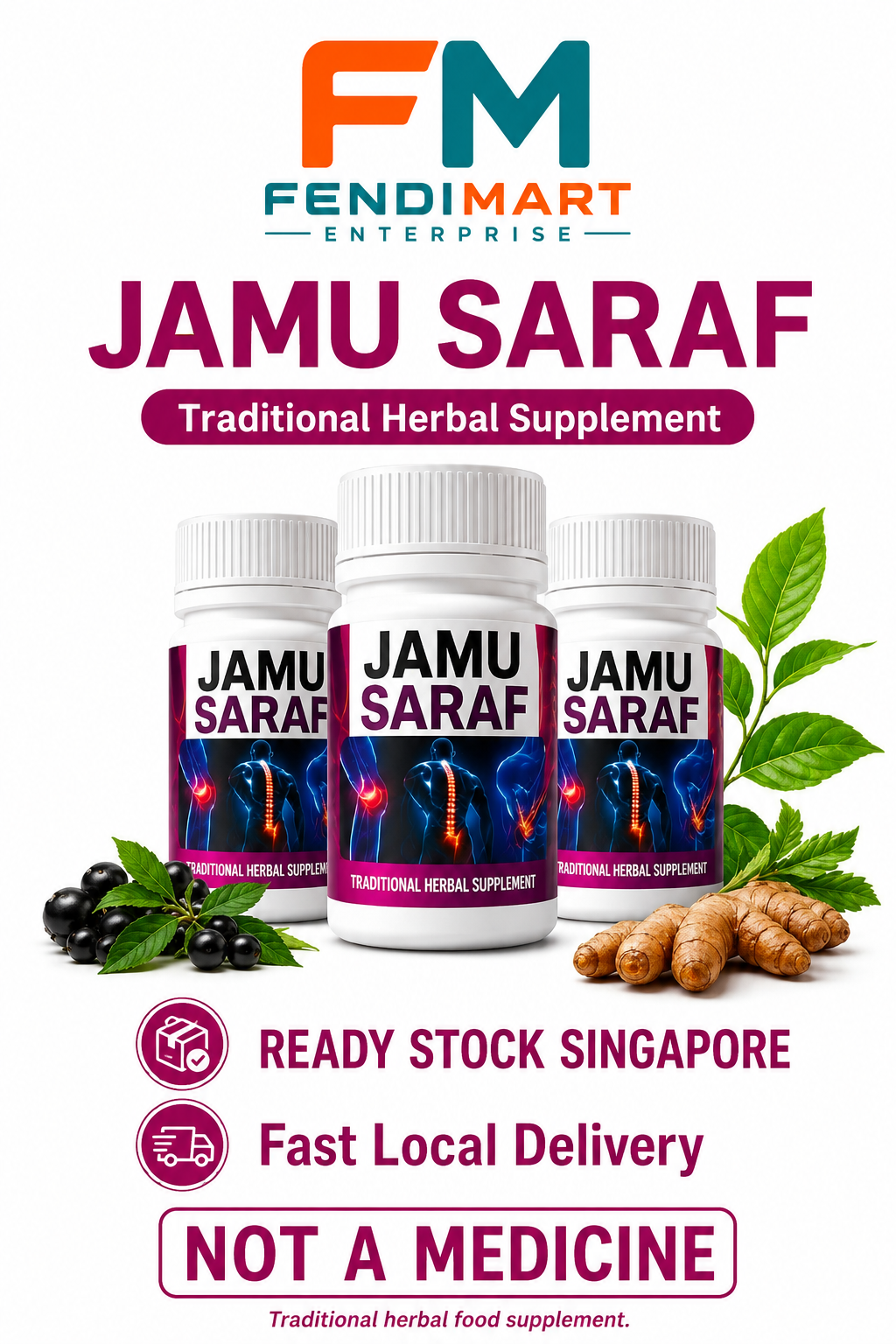 Jamu Saraf – Traditional Herbal Formula with Tongkat Ali & Ginseng Extract | Buy More to Save More with Free Delivery